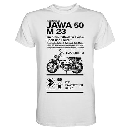 DDR Ostalgie Shirt Unisex • JAWA 50 M23 - ORIGINALPLAKAT