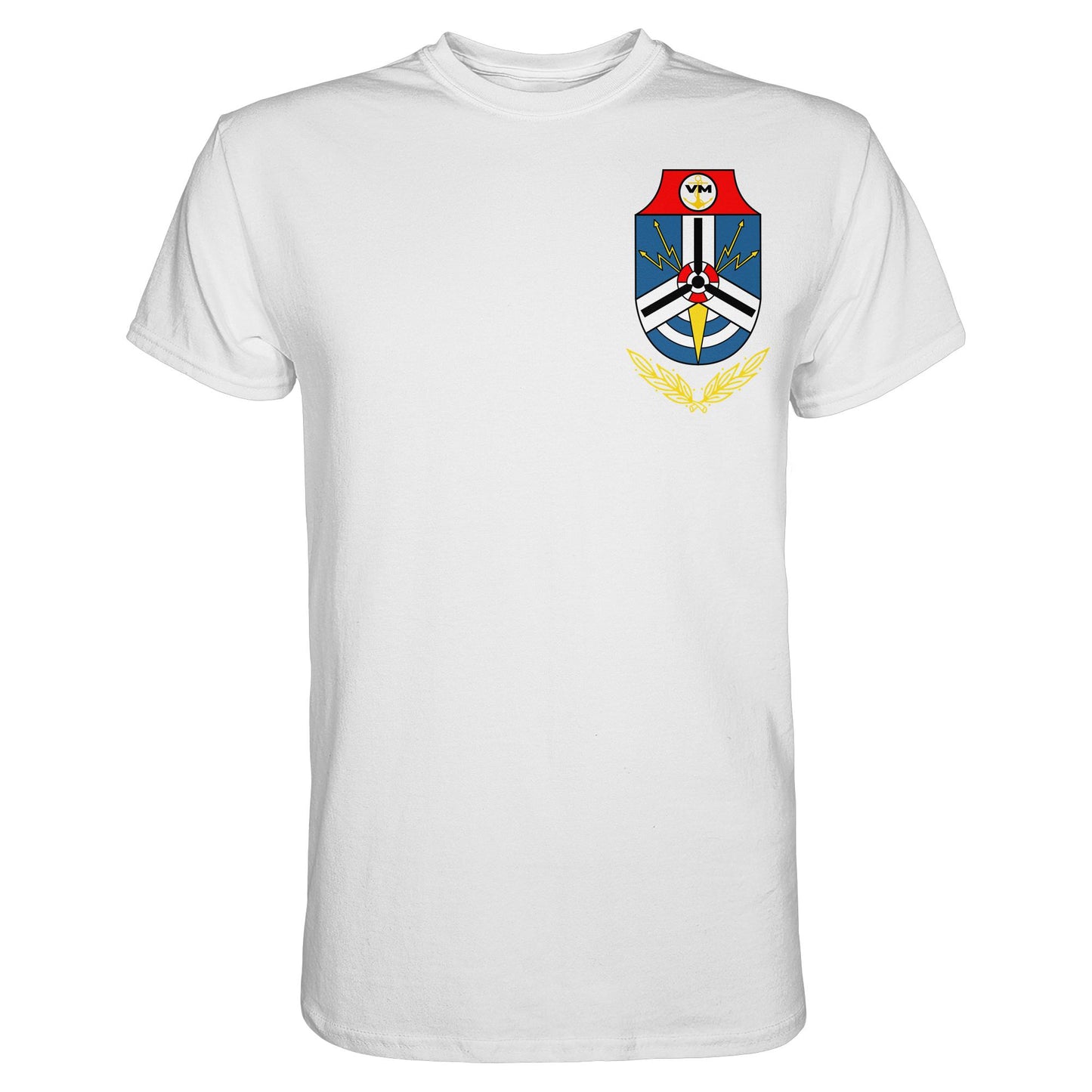 DDR Ostalgie Shirt Unisex • NVA EMBLEM - MARINEGESCHWADER 18 - KURT BARTHEL