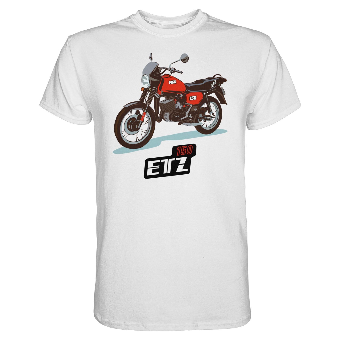 DDR Ostalgie Shirt Unisex • MZ ETZ 150 ROT (ORIGINAL DDR-PLAKAT)