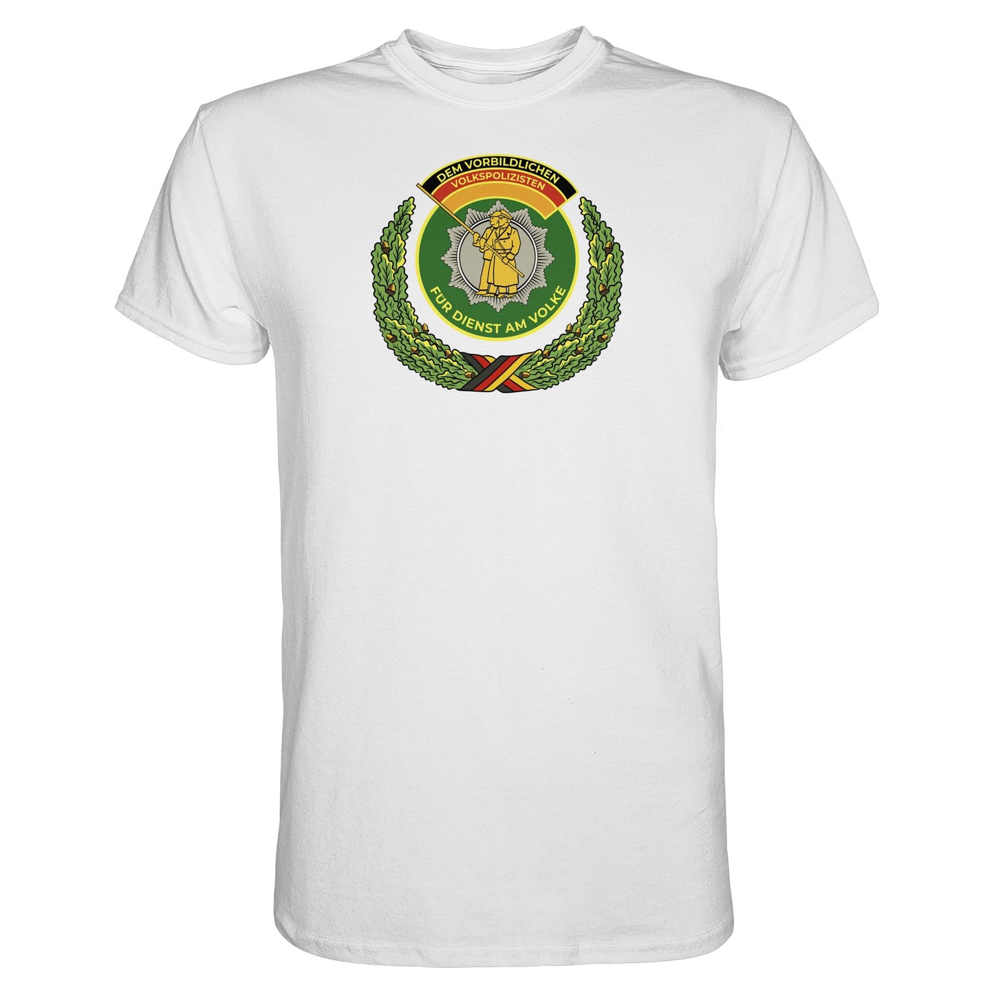 DDR Ostalgie Shirt Unisex • DEM VORBILDLICHEN VOLKSPOLIZISTEN (ABZEICHEN)