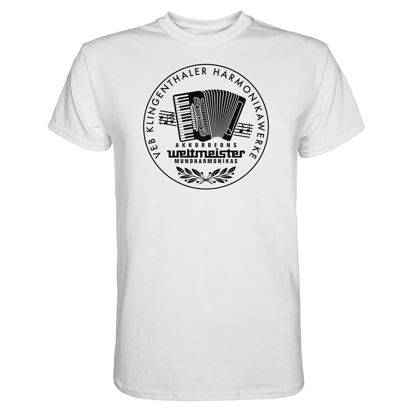 DDR Ostalgie Shirt Unisex • WELTMEISTER VEB KLINGENTHALER HARMONIKAWERKE