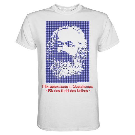 DDR Ostalgie Shirt Unisex • DDR MIKROELEKTRONIK FÜR DAS WOHL DES VOLKES (ORIGINAL POSTER)