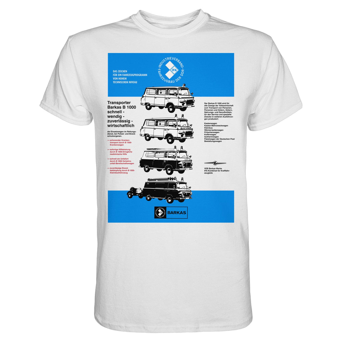 DDR Ostalgie Shirt Unisex • IFA BARKAS B 1000 (ORIGINAL-PLAKAT)