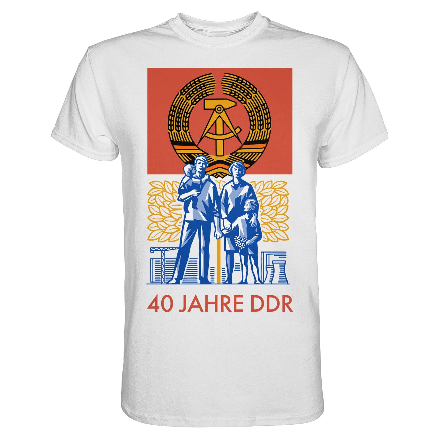 DDR Ostalgie Shirt Unisex • 40 JAHRE DDR (BRIEFMARKE)