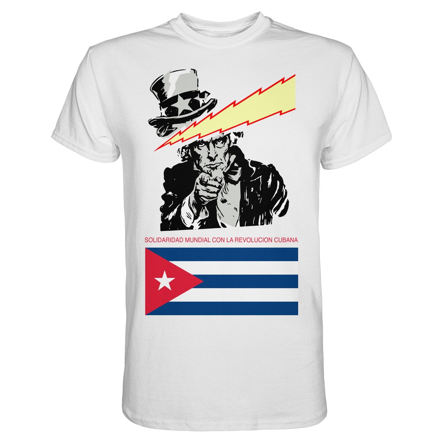 DDR Ostalgie Shirt Unisex • SOLIDARITÄT MIT DER KUBANISCHEN REVOLUTION (ORIGINAL POSTER)