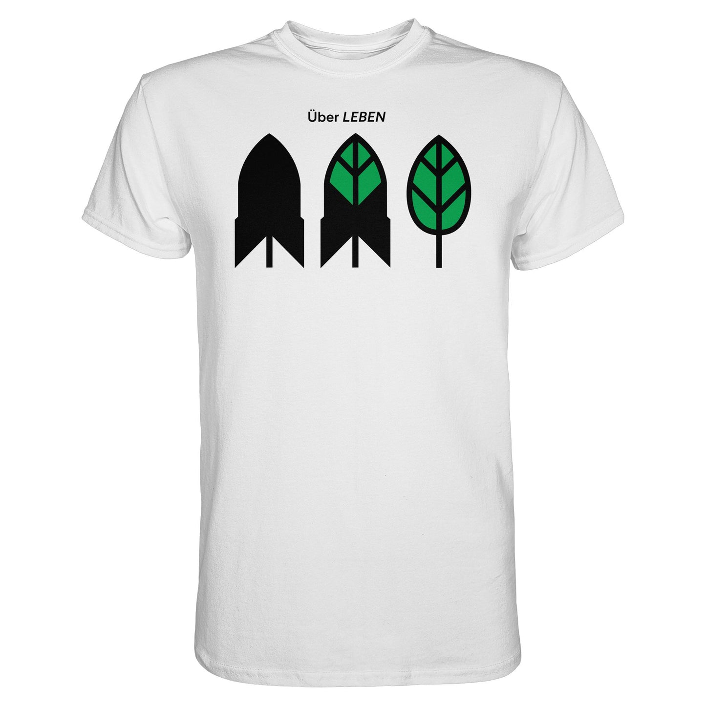 DDR Ostalgie Shirt Unisex • ÜBER LEBEN (ORIGINAL FRIEDENS-PLAKAT)