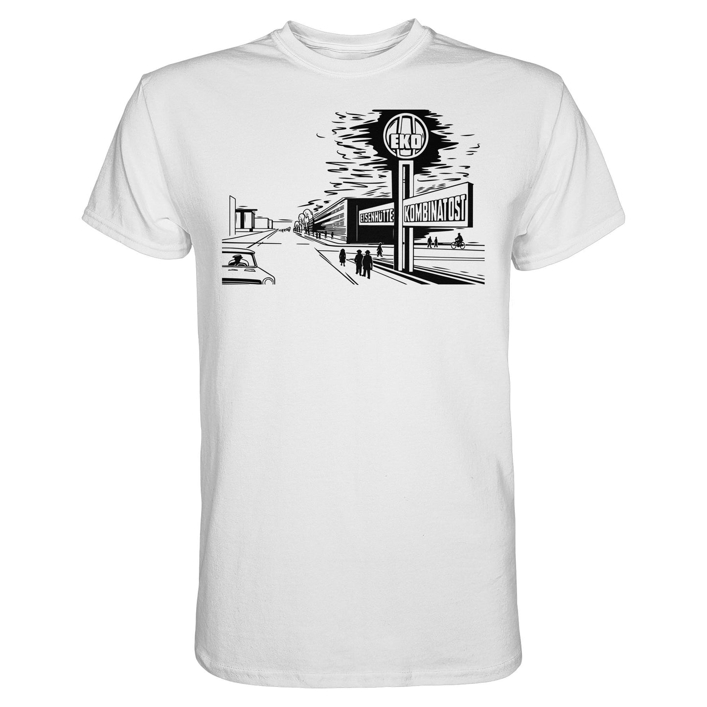DDR Ostalgie Shirt Unisex • EISENHÜTTENKOMBINAT OST (EKO) - ORIGINAL POSTSTEMPEL