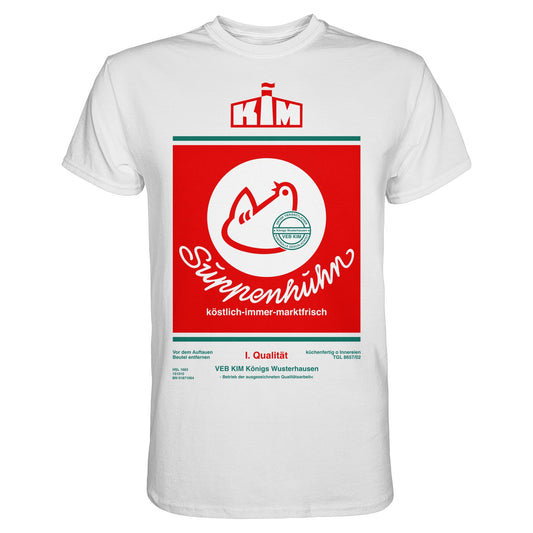 DDR Ostalgie Shirt Unisex • SUPPENHUHN - VEB KIM KÖNIGS WUSTERHAUSEN