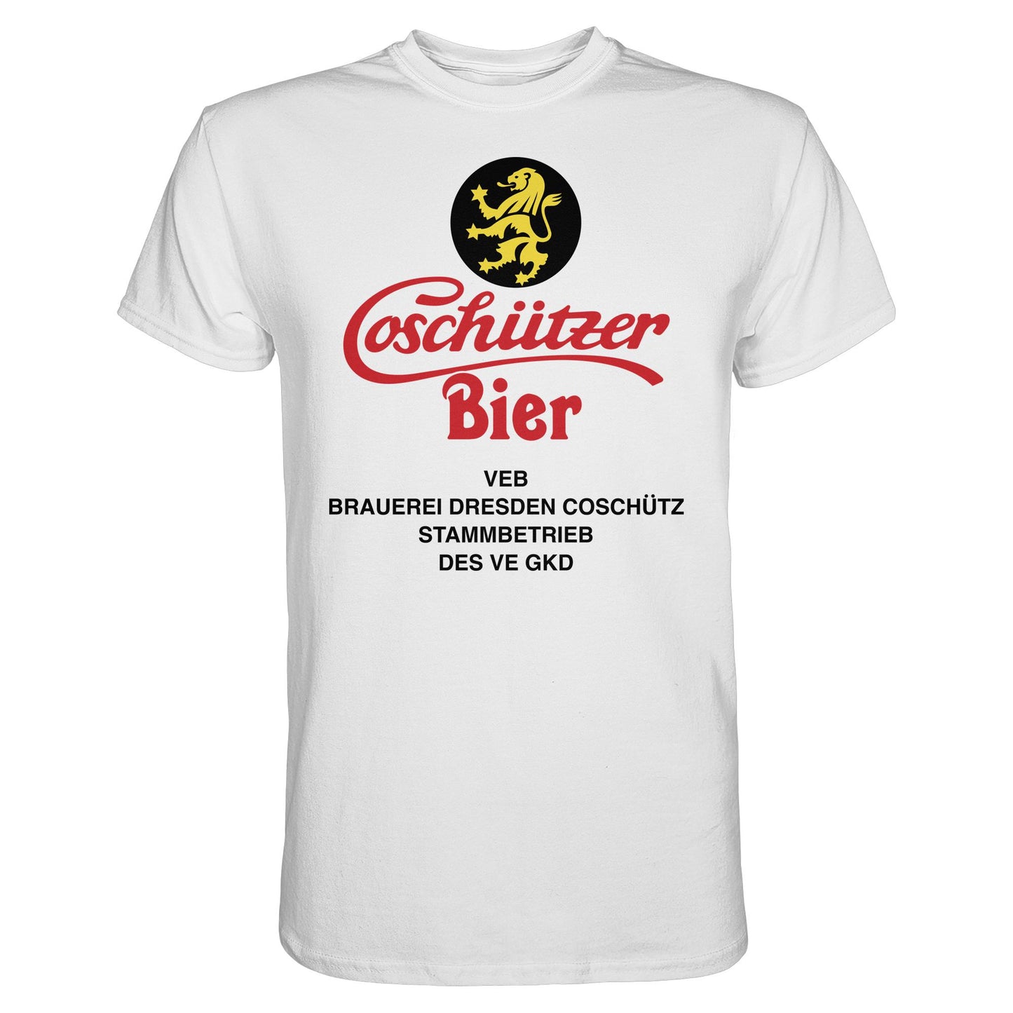 DDR Ostalgie Shirt Unisex • COSCHÜTZER BIER - VEB BRAUER DRESDEN