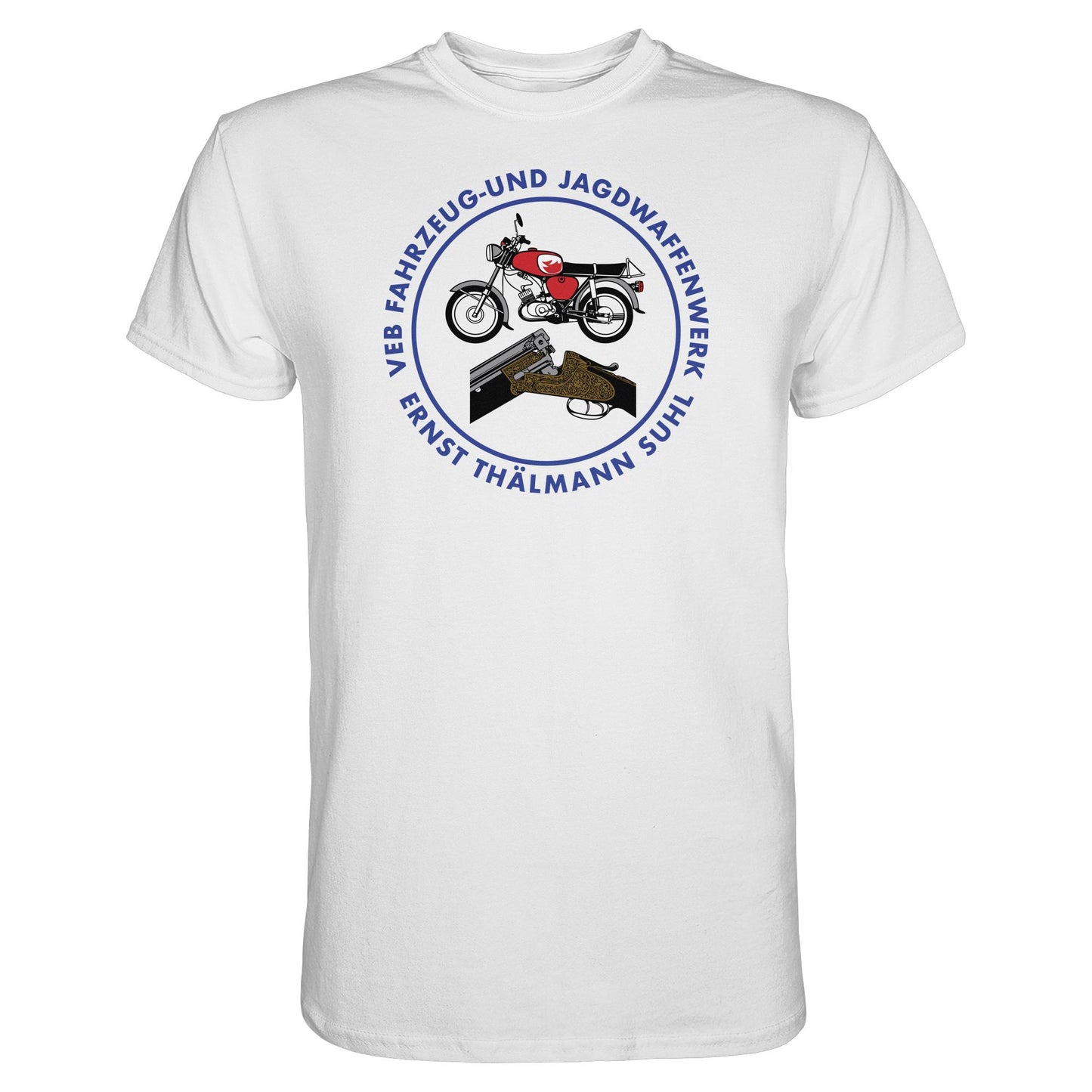 DDR Ostalgie Shirt Unisex • VEB SUHL ERNST-THÄLMANN-WERK (LOGO 1980ER) - Premium Shirt