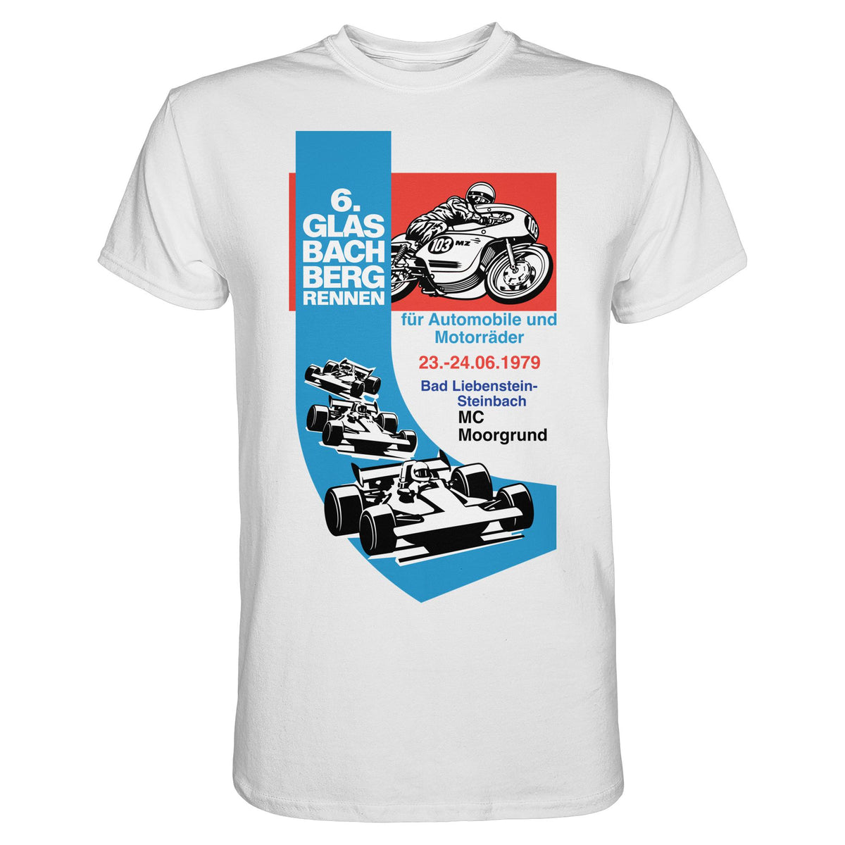 DDR Ostalgie Shirt Unisex • 6. GLASBACHBERGRENNEN 1979
