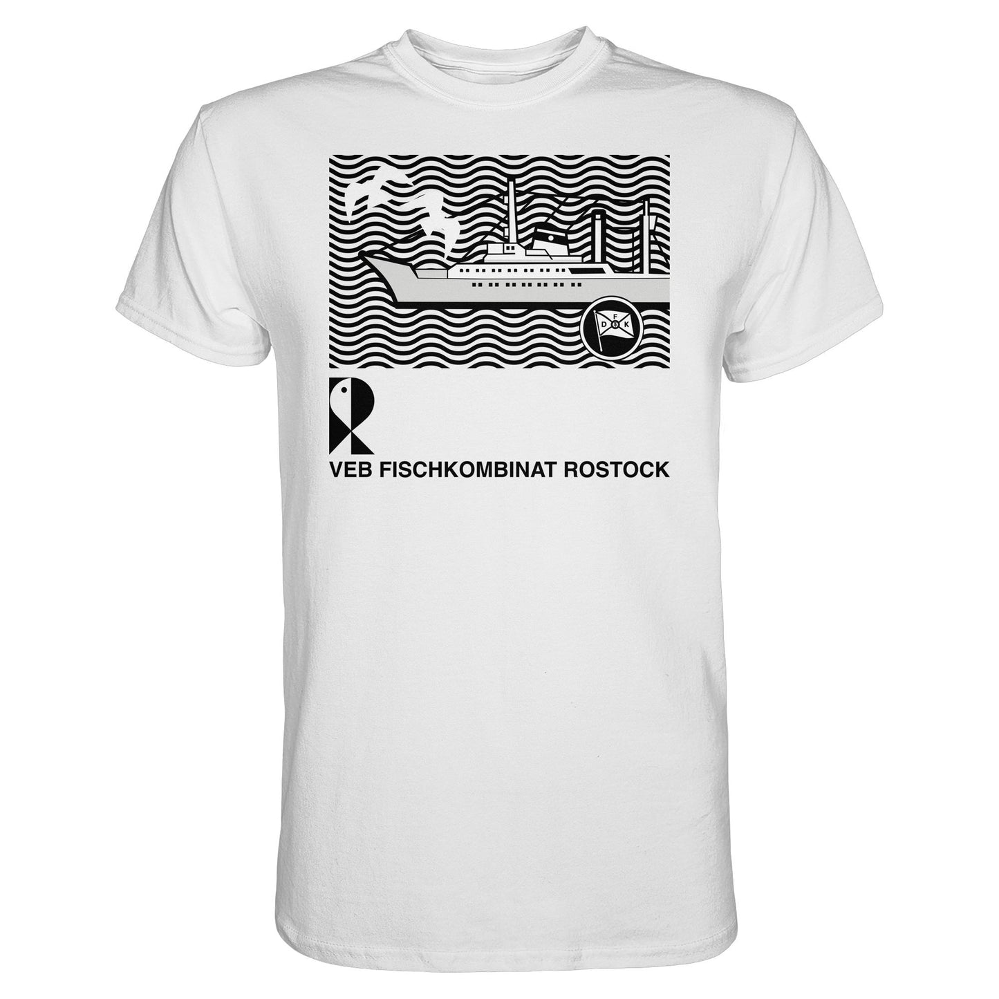 DDR Ostalgie Shirt Unisex • VEB FISCHKOMBINAT ROSTOCK