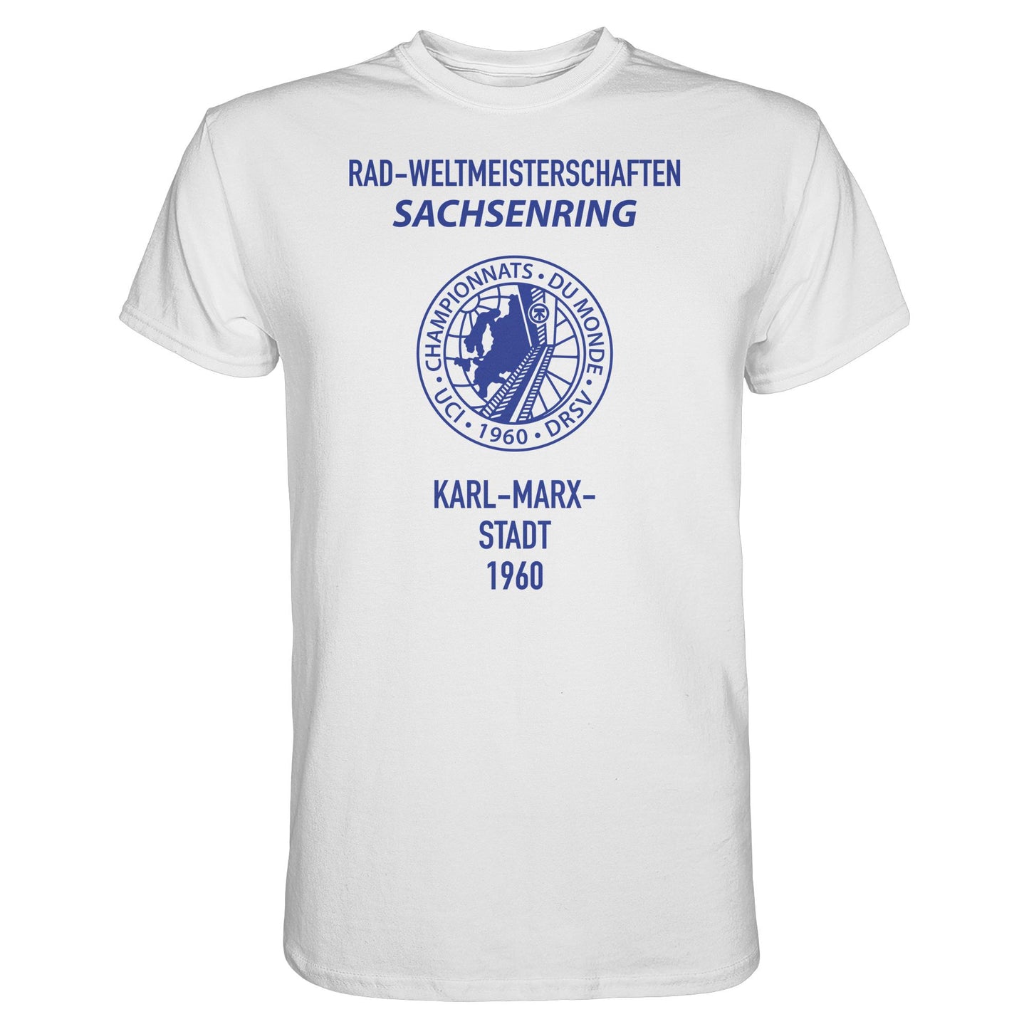DDR Ostalgie Shirt Unisex • RADWELTMEISTERSCHAFTEN SACHSENRING, KARL-MARX-STADT 1960