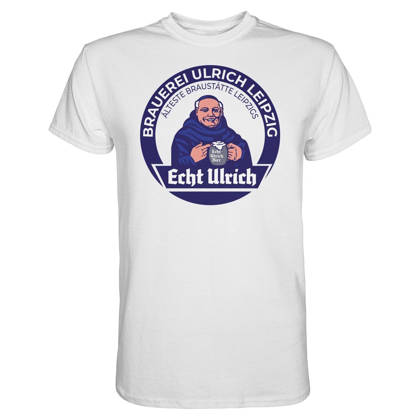 DDR Ostalgie Shirt Unisex • ECHT ULRICH BIER LEIPZIG (ORIGINAL BIERDECKEL)