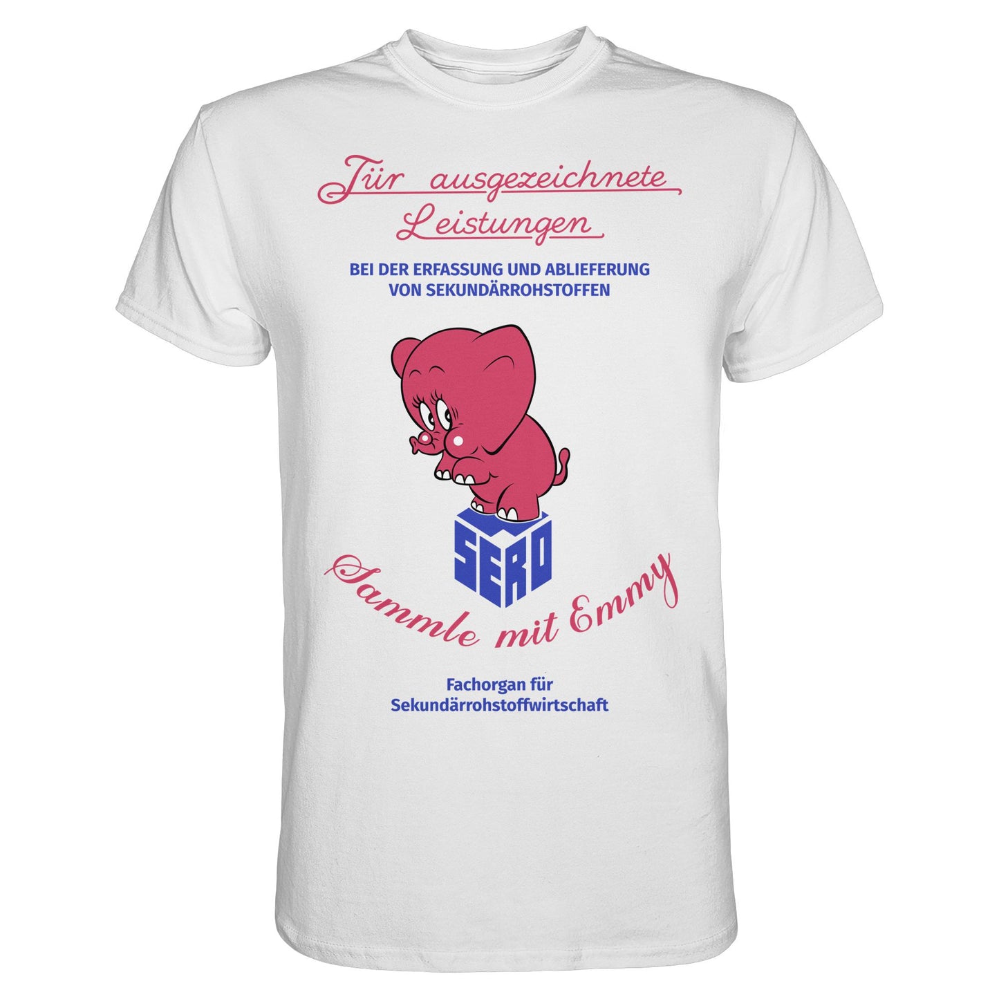 DDR Ostalgie Shirt Unisex • FÜR AUSGEZEICHNETE LEISTUNGEN - SERO EMMY (ORIGINAL-WIMPEL)