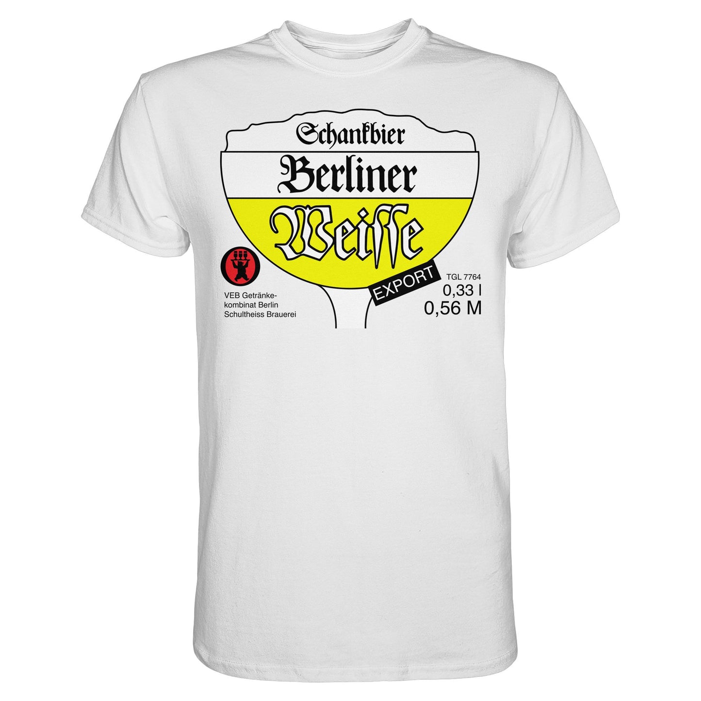 DDR Ostalgie Shirt Unisex • BERLINER WEISSE - VEB GETRÄNKEKOMBINAT BERLIN