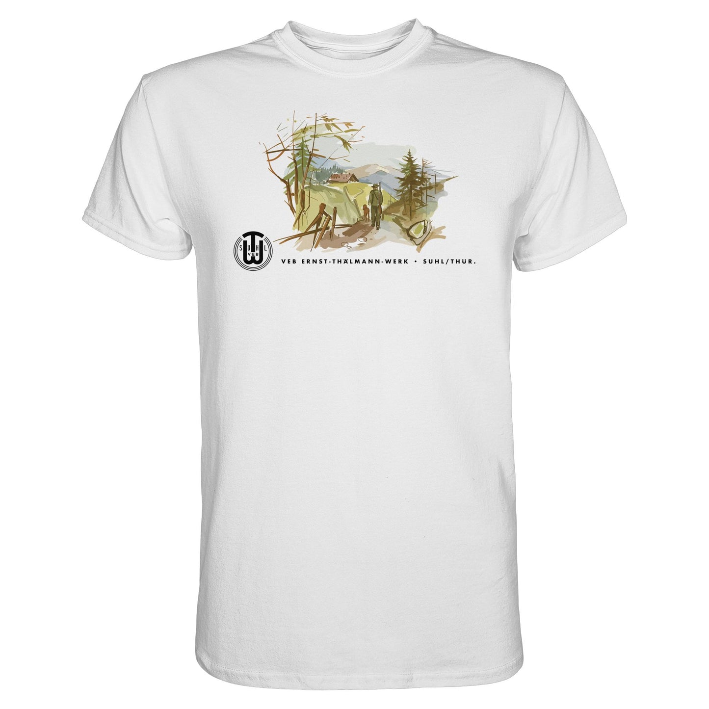 DDR Ostalgie Shirt Unisex • VEB SUHL ERNST-THÄLMANN-WERK (ORIGINAL-PROSPEKT)