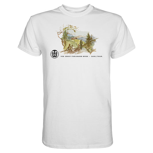 DDR Ostalgie Shirt Unisex • VEB SUHL ERNST-THÄLMANN-WERK (ORIGINAL-PROSPEKT)