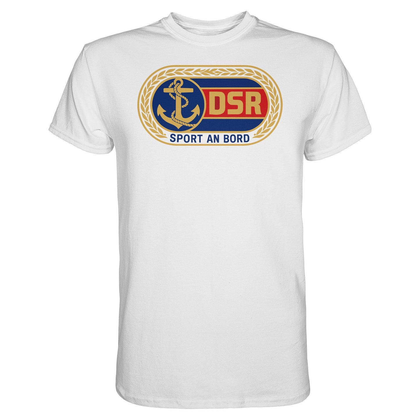 DDR Ostalgie Shirt Unisex • DSR - SPORT AN BORD (ORIGINAL ANSTECKER)