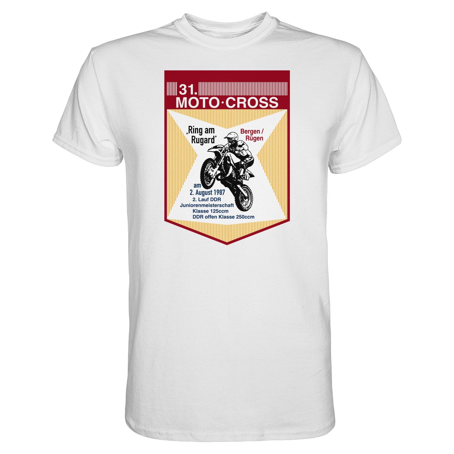 DDR Ostalgie Shirt Unisex • 31. MOTO-CROSS DDR-MEISTERSCHAFT - 1987 BERGEN RÜGEN