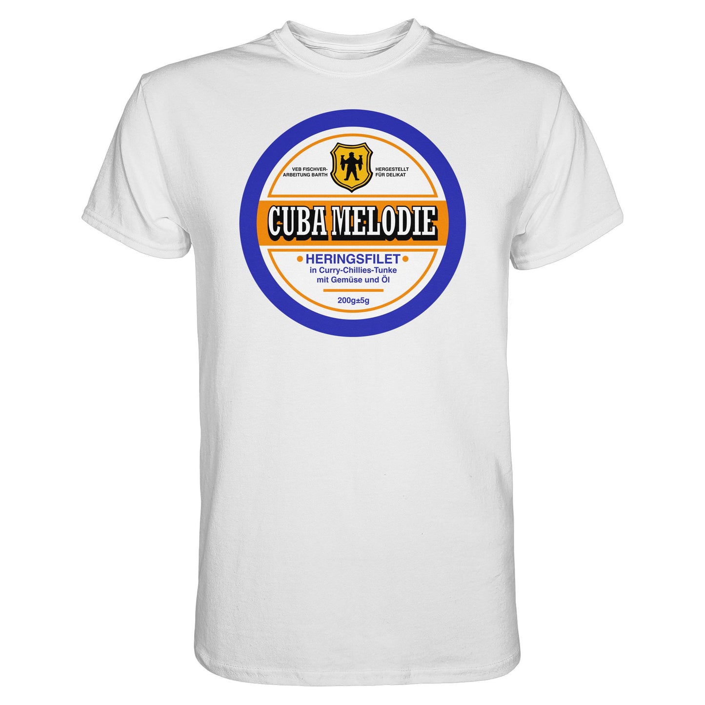 DDR Ostalgie Shirt Unisex • CUBA MELODIE HERINGSFILET - VEB FISCHVERARBEITUNG BARTH