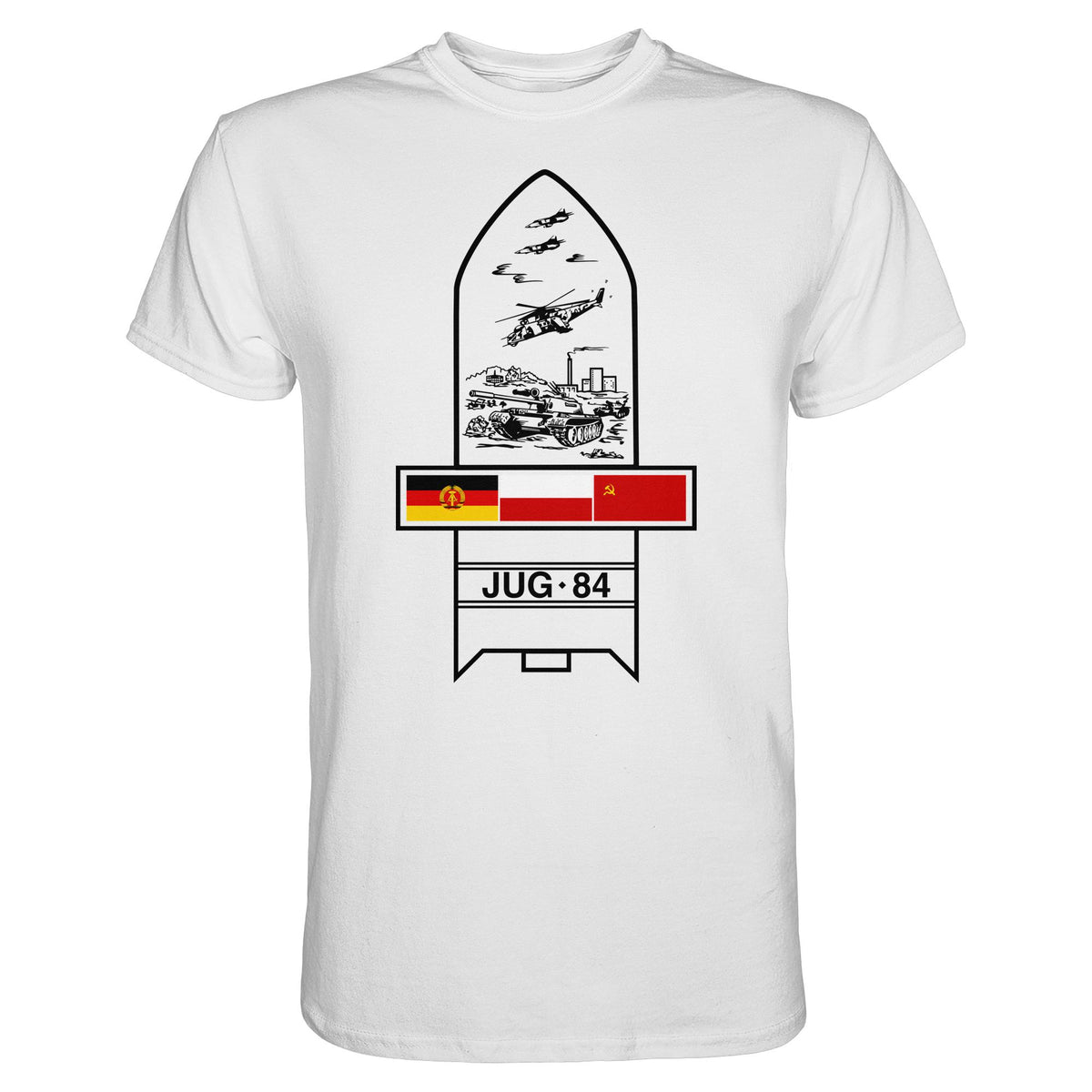 DDR Ostalgie Shirt Unisex • JUG-84 MANÖVER - SOWJETUNION, POLEN, DDR