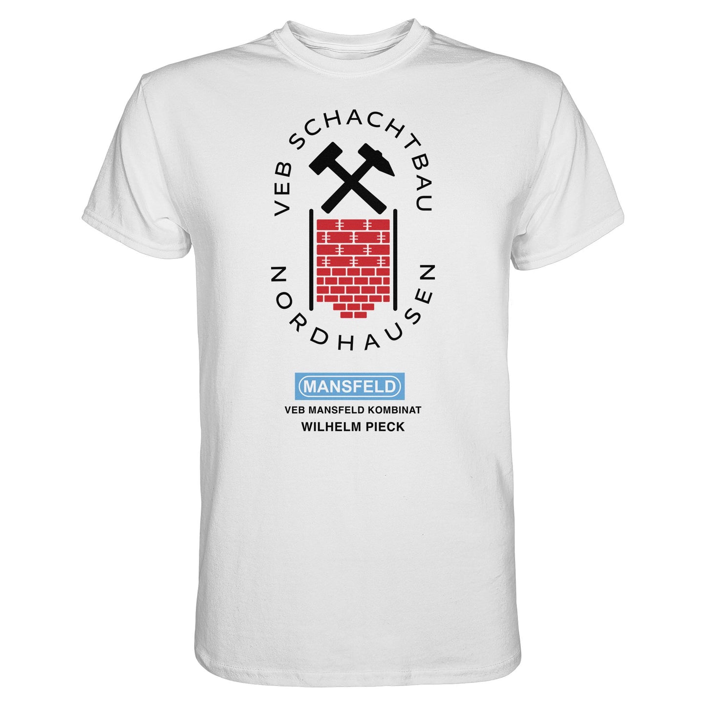 DDR Ostalgie Shirt Unisex • VEB SCHACHTBAU NORDHAUSEN - VEB MANSFELD KOMBINAT