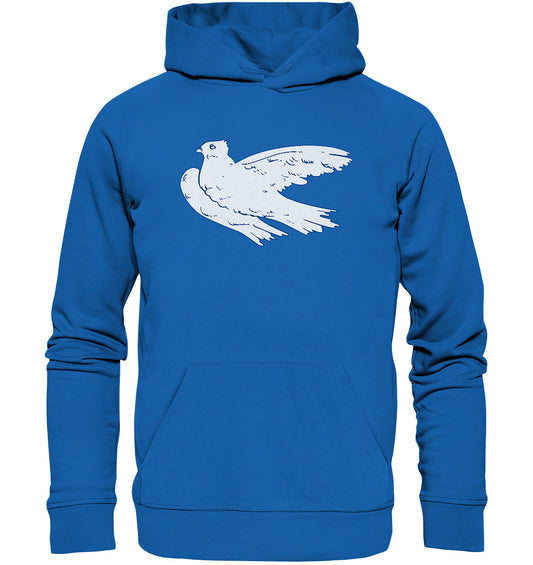 DDR Ostalgie Kapuze / Organic Hoodie Unisex • DDR - KLEINE WEISSE FRIEDENSTAUBE