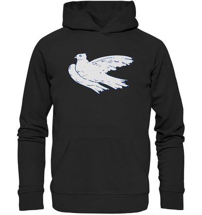 DDR Ostalgie Kapuze / Organic Hoodie Unisex • DDR - KLEINE WEISSE FRIEDENSTAUBE