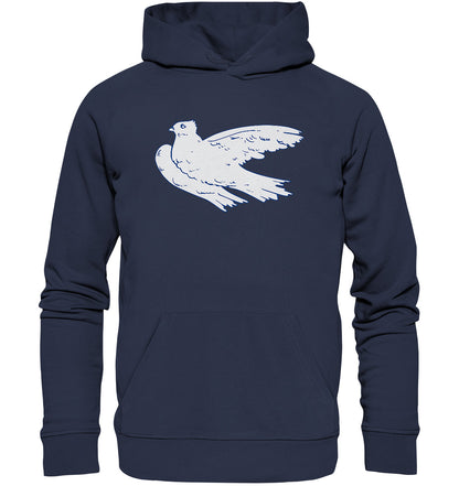 DDR Ostalgie Kapuze / Organic Hoodie Unisex • DDR - KLEINE WEISSE FRIEDENSTAUBE
