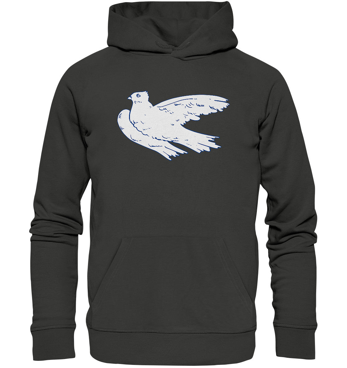 DDR Ostalgie Kapuze / Organic Hoodie Unisex • DDR - KLEINE WEISSE FRIEDENSTAUBE