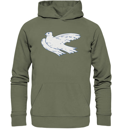 DDR Ostalgie Kapuze / Organic Hoodie Unisex • DDR - KLEINE WEISSE FRIEDENSTAUBE