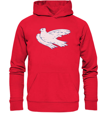 DDR Ostalgie Kapuze / Organic Hoodie Unisex • DDR - KLEINE WEISSE FRIEDENSTAUBE