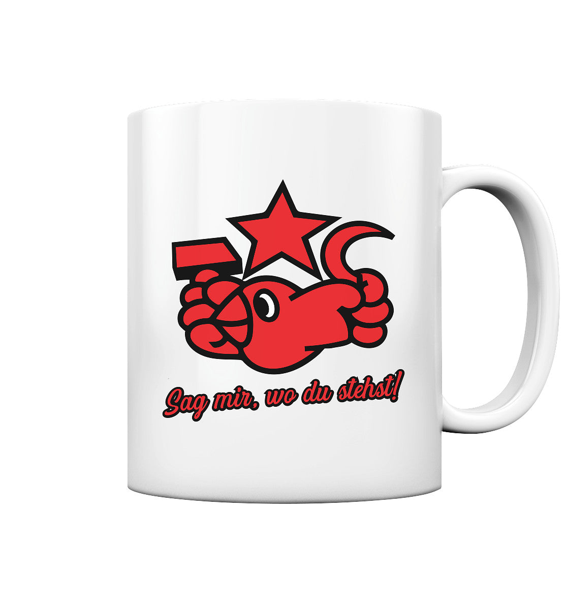 DDR Ostalgie Tasse • OKTOBERKLUB - SAG MIR, WO DU STEHST!