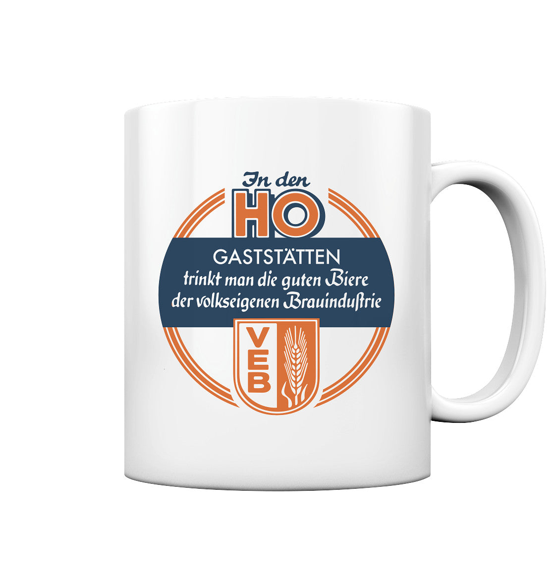 DDR Ostalgie Tasse • HO - VOLKSEIGENE BRAUINDUSTRIE