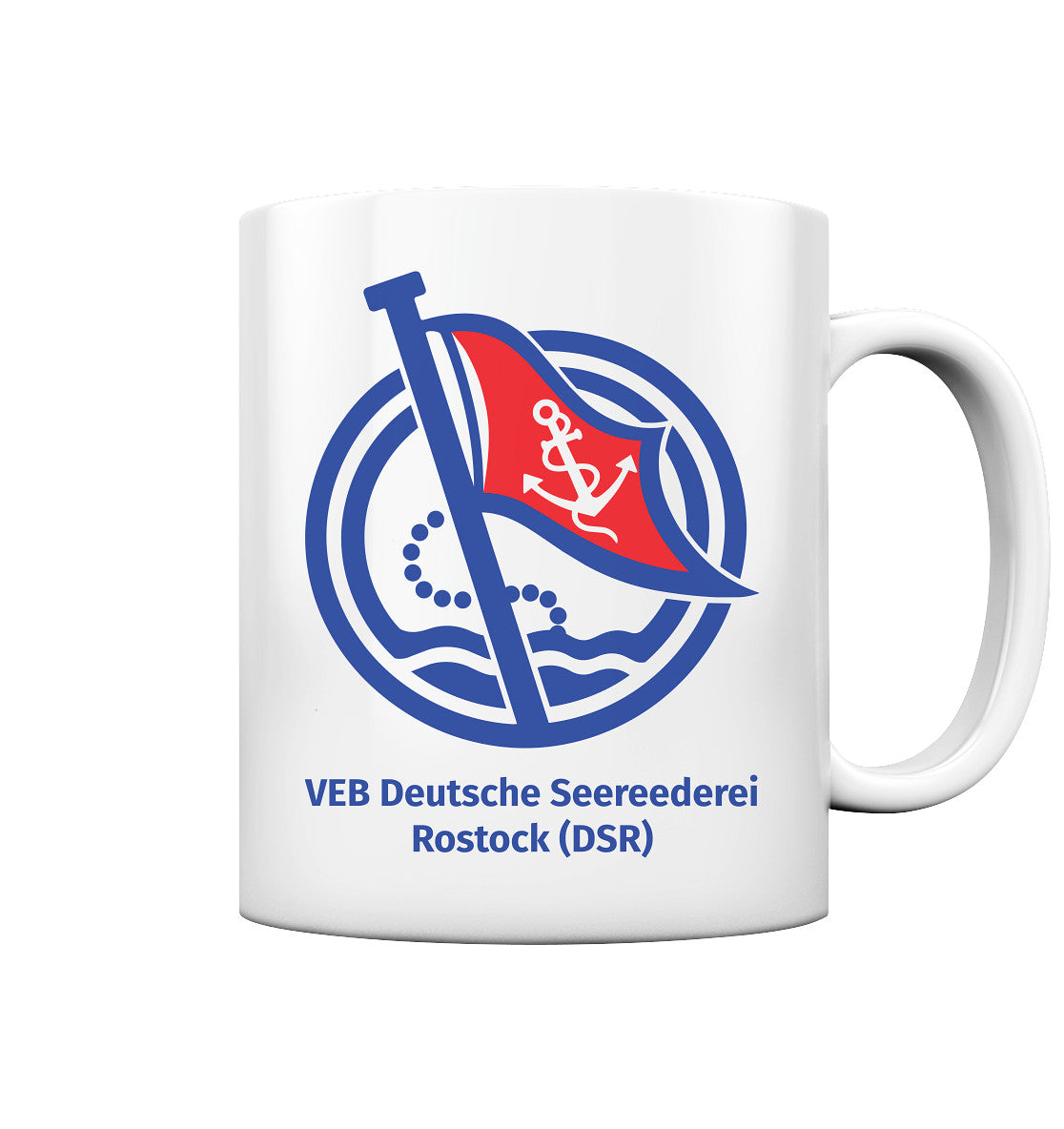 DDR Ostalgie Tasse • VEB DEUTSCHE SEEREEDEREI ROSTOCK (DSR)