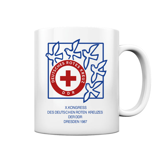 DDR Ostalgie Tasse • 10. KONGRESS DES DRK DRESDEN 1987