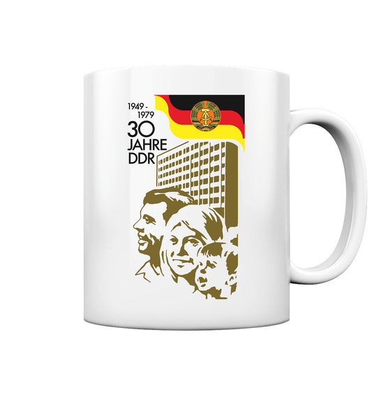 DDR Ostalgie Tasse • 30 JAHRE DDR - BRIEFMARKE