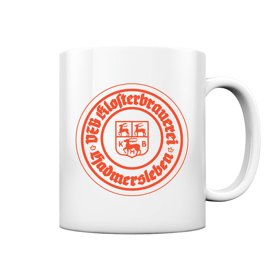DDR Ostalgie Tasse • VEB KLOSTERBRAUEREI HADMERSLEBEN