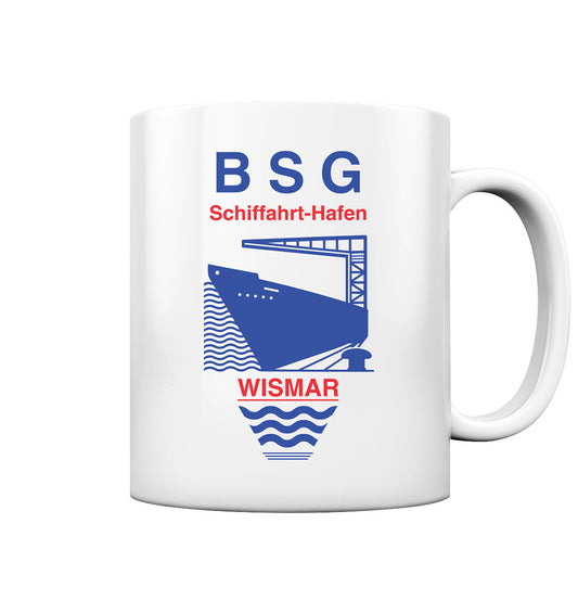 DDR Ostalgie Tasse • BSG SCHIFFAHRT HAFEN WISMAR