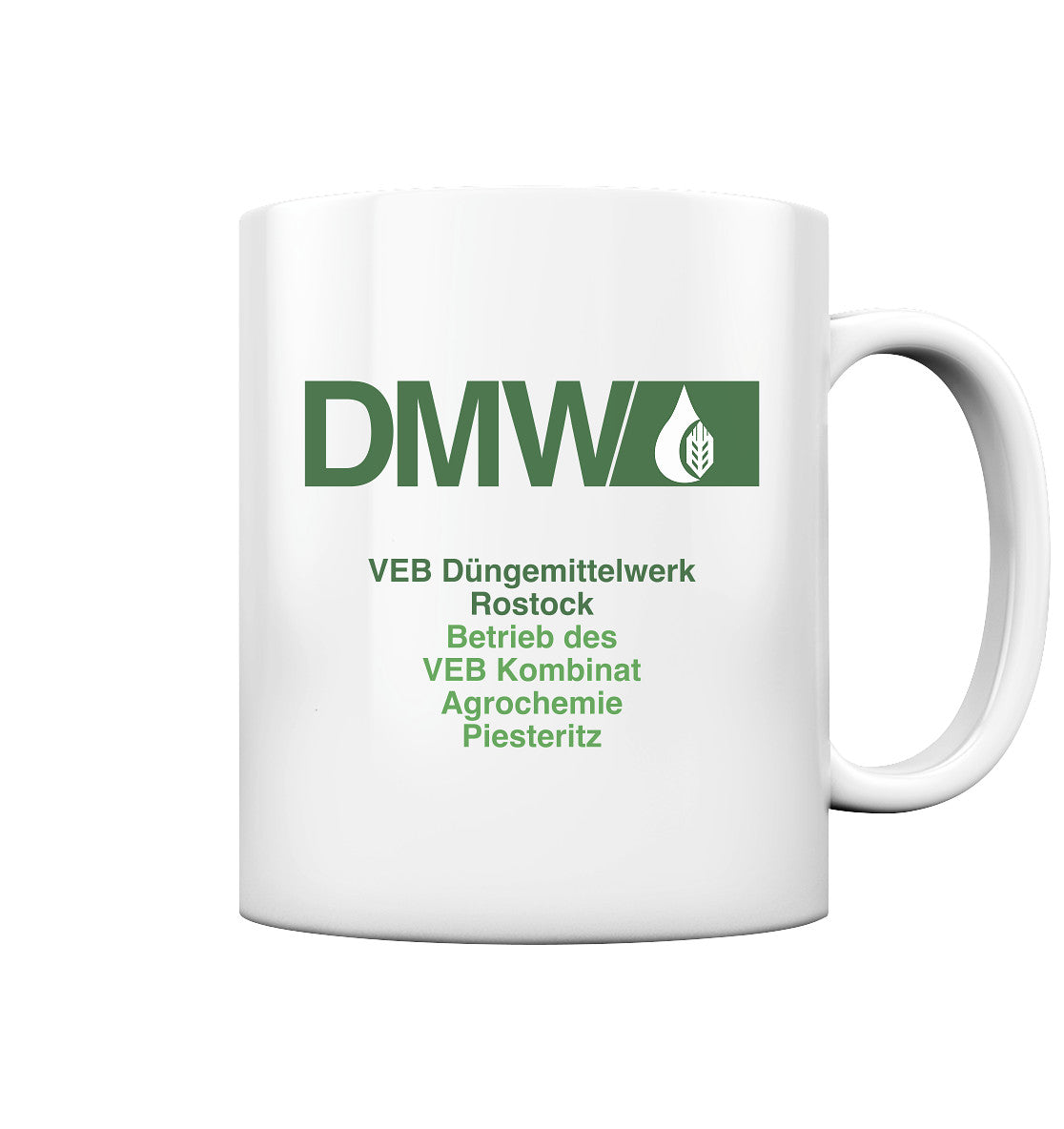 DDR Ostalgie Tasse • VEB DÜNGEMITTELWERK ROSTOCK