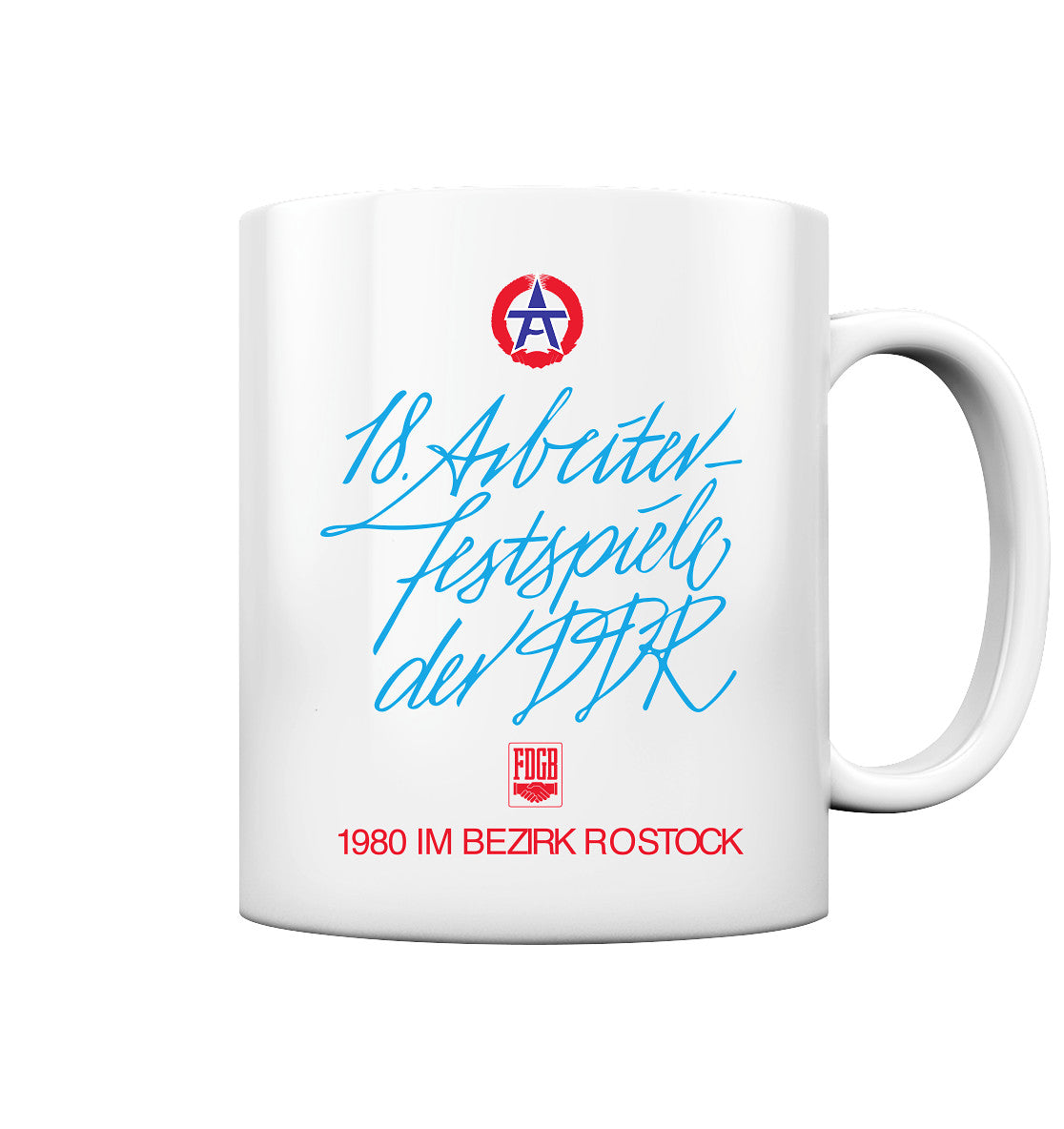 DDR Ostalgie Tasse • ARBEITERFESTSPIELE DER DDR ROSTOCK 1980