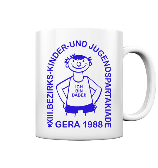 DDR Ostalgie Tasse • JUGENDSPARTAKIADE - GERA 1988