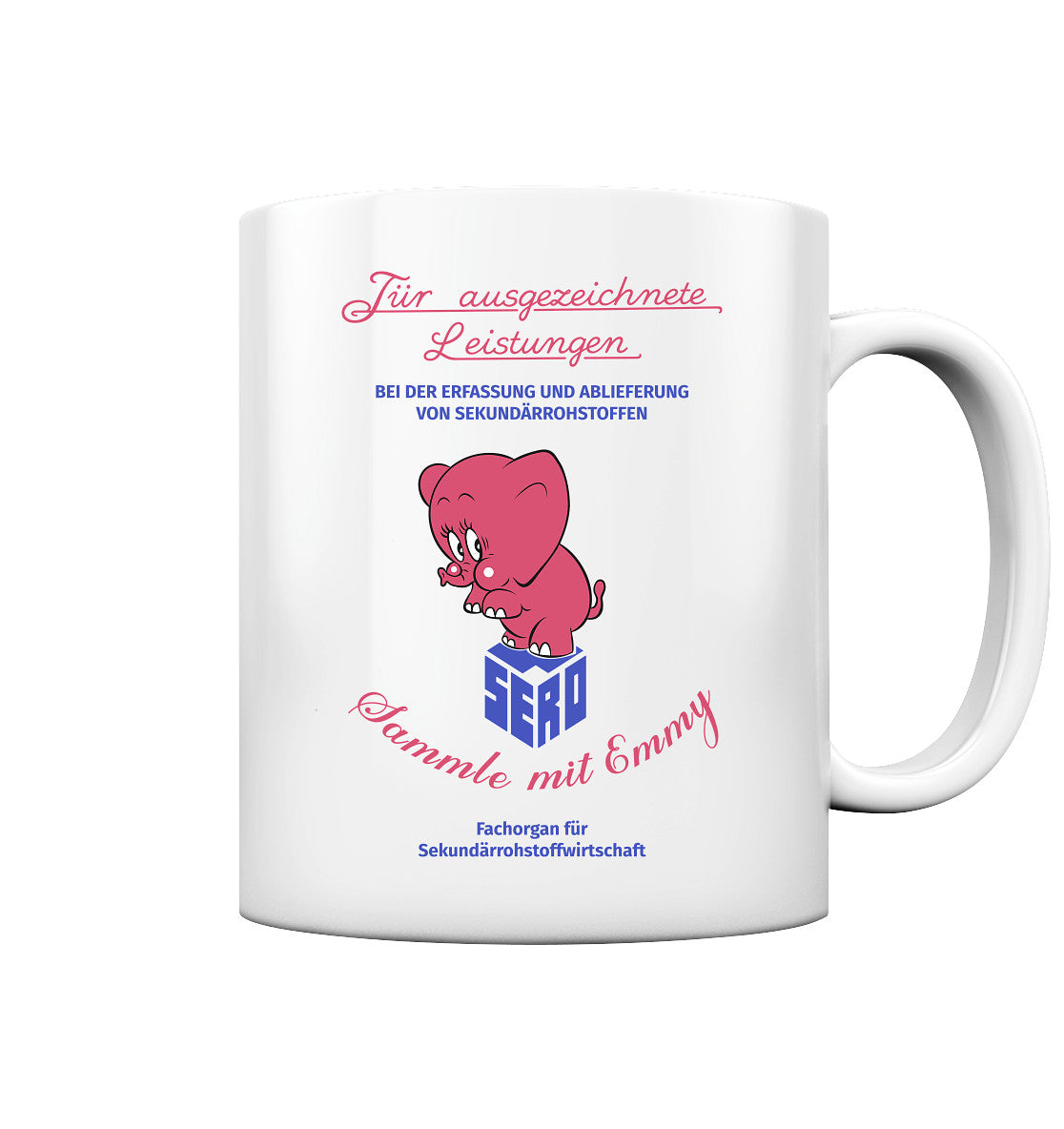 DDR Ostalgie Tasse • FÜR AUSGEZEICHNETE LEISTUNGEN - SERO EMMY (ORIGINAL-WIMPEL)