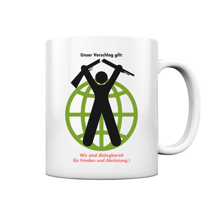 DDR Ostalgie Tasse • FRIEDEN UND ABRÜSTUNG