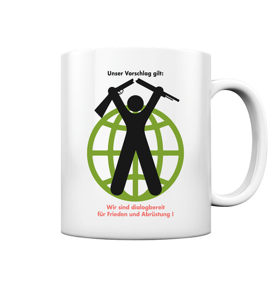 DDR Ostalgie Tasse • FRIEDEN UND ABRÜSTUNG