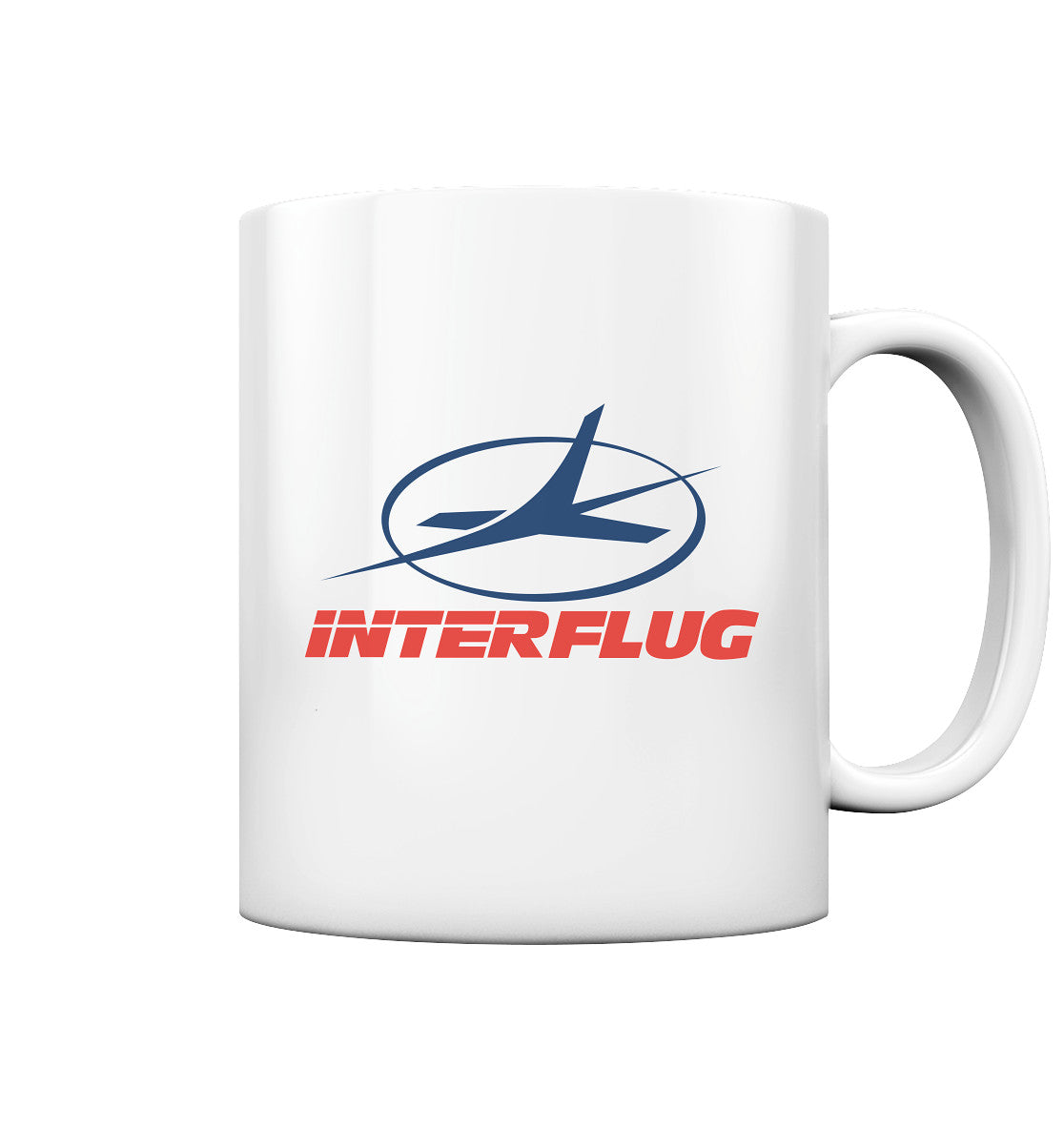 DDR Ostalgie Tasse •  DDR INTERFLUG LOGO