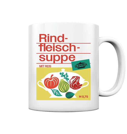 DDR Ostalgie Tasse • RINDFLEISCHSUPPE SUPPINA