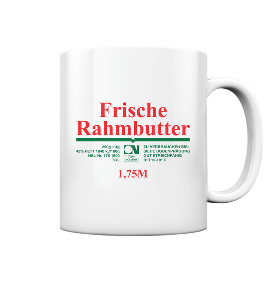 DDR Ostalgie Tasse • FRISCHE RAHMBUTTER - KONSUM