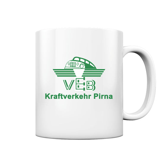 DDR Ostalgie Tasse • VEB KRAFTVERKEHR PIRNA